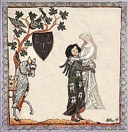 Средневековая миниатюра
средневековые баллады, кансоны, сирвенты, альбы и так далее